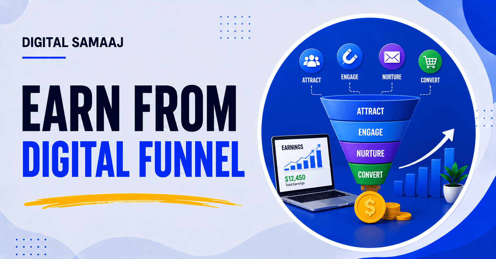 Earn from digital funnel