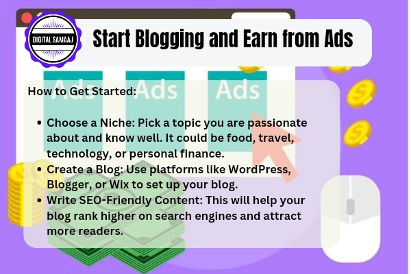 Start Blogging and Earn from Ads