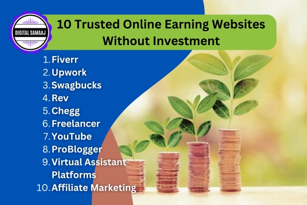 10 Trusted Online Earning Websites Without Investment