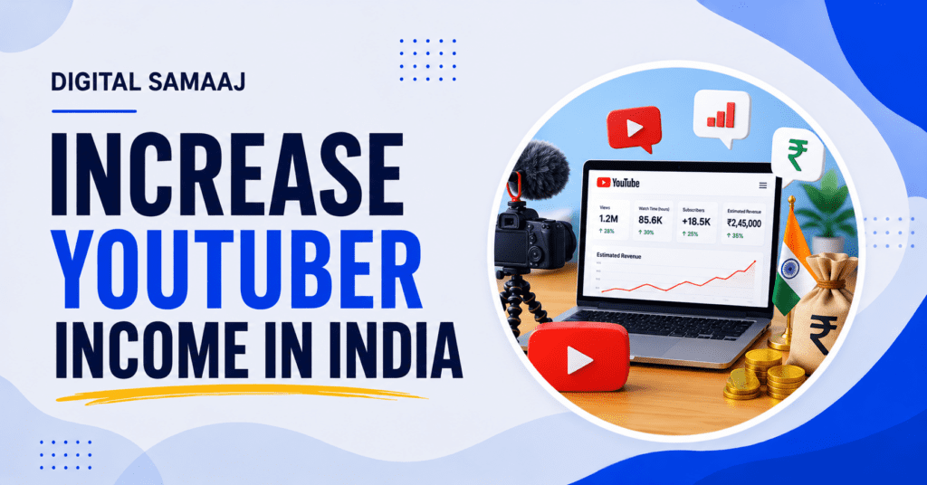 Increase Youtuber Income in India