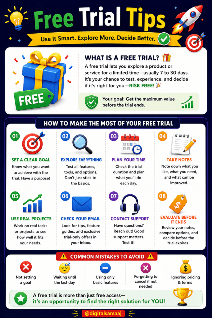 Free Trial Tips